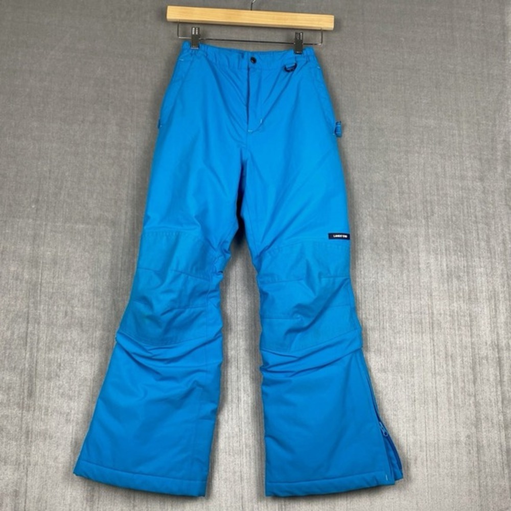 Lands End Snow Pants Youth 10 Grow A Long Waterproof Insulated‎ Turquoise